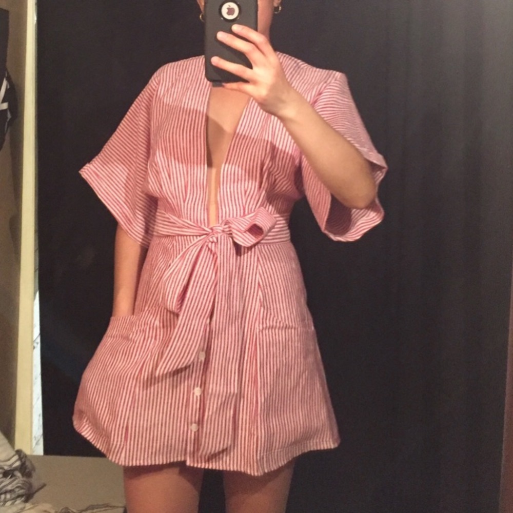 REFORMATION Cecilia linen dress